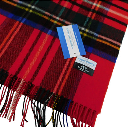 Lambswool Tartan Stole / Wrap — Woven in the Scottish Highlands