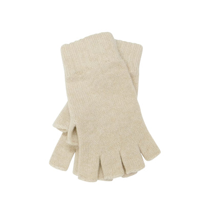 Ladies Pure Cashmere Fingerless Gloves with Keystone Thumb  - Reds, Oranges, and Neutrals - Handcrafted in Hawick, Scotland