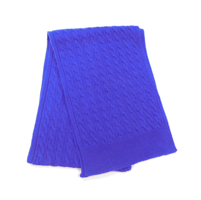 Pure Cashmere Cable Knit Scarf — Unisex | Handcrafted in Hawick