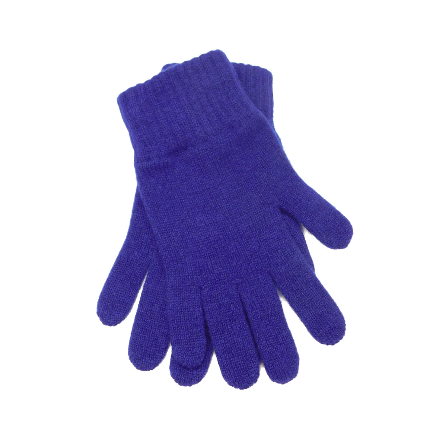 Ladies Pure Cashmere Gloves — Ribbed Cuff | Handcrafted in Hawick | Black, Greys, Blues and Purples