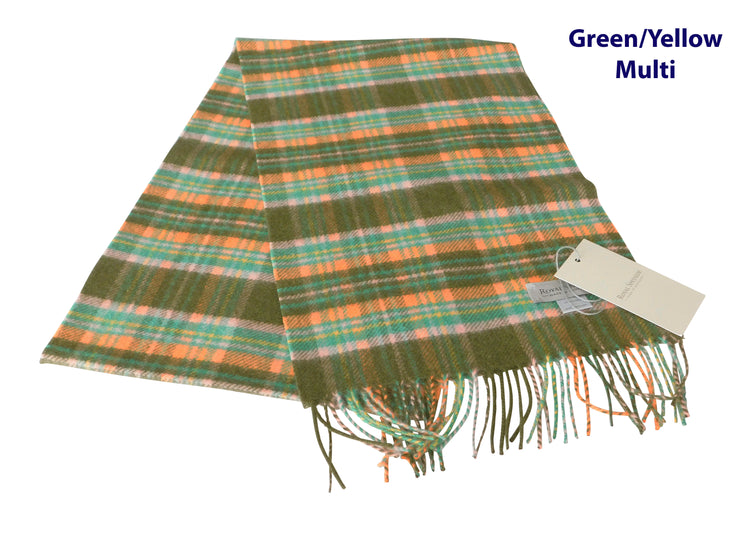 Pure Cashmere Classic Check Scarf - Various Checks - Handcrafted in Elgin, Scotland