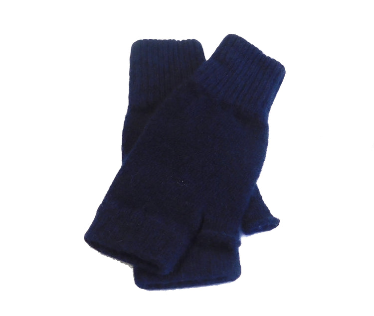 Chauffe-poignets légers en cachemire pour dames - Style mitaines sans doigts avec pouce - Différentes couleurs disponibles - Fabriqué à Hawick, en Écosse