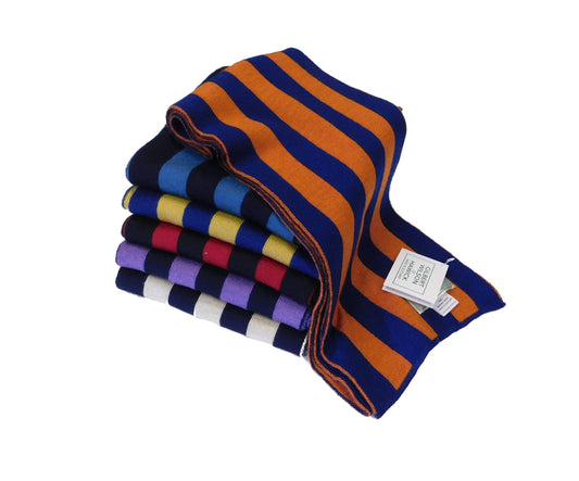 Classic Stripe Scarf made with Pure Merino Wool - Handcrafted in Hawick, Scotland